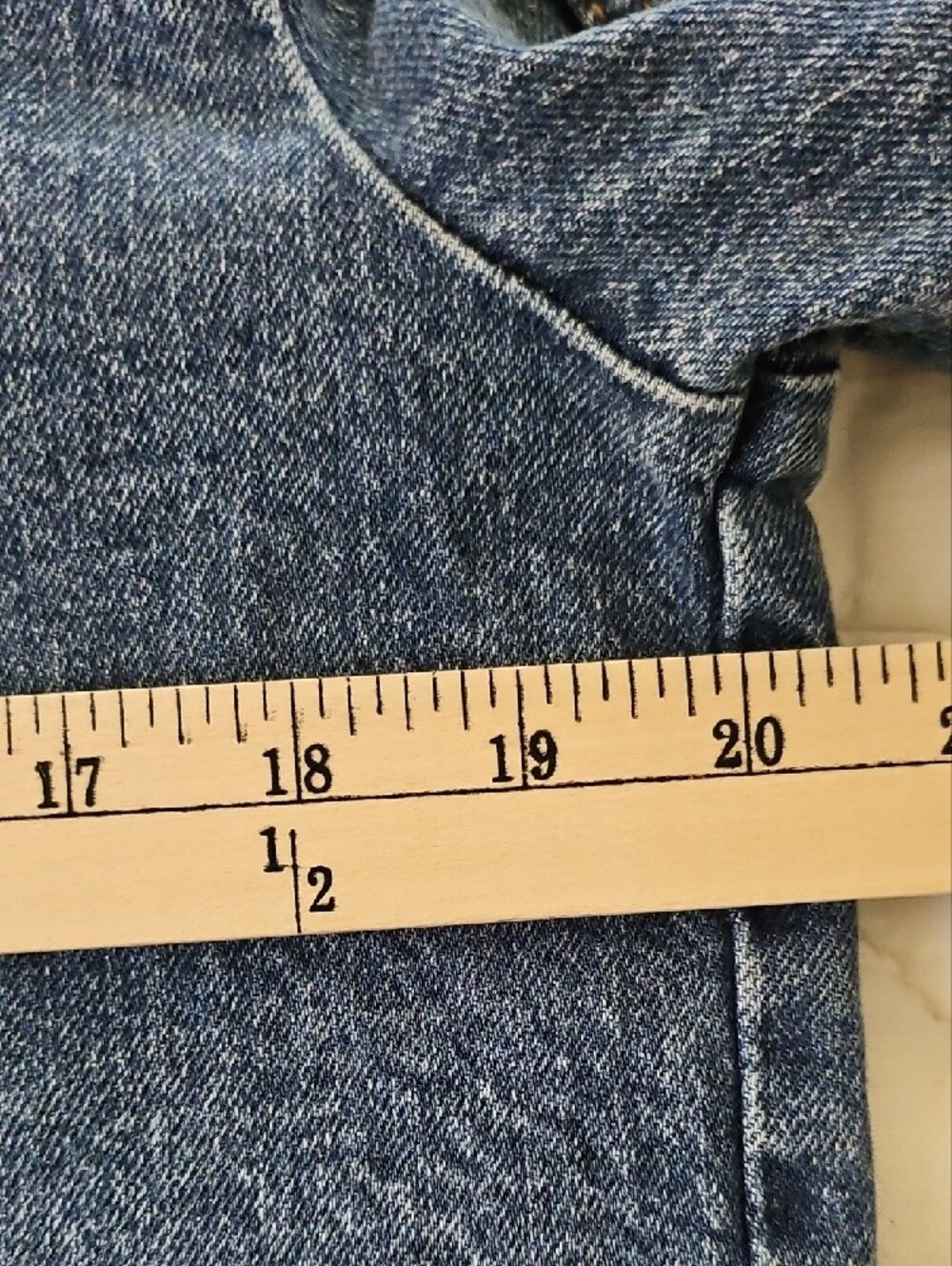 LOFT 6 -Button, Cropped Denim Jacket Size M - Picture 5 of 9